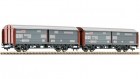 533705 Fleischmann Set of 2 sliding wall Box cars